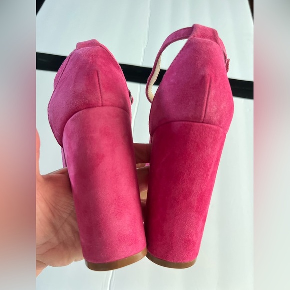 STEVE MADDEN Women's Carrson Ankle-strap Dress Sandals In Hot Pink size 8 - Picture 6 of 12